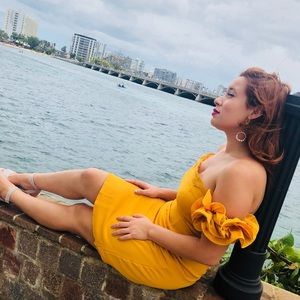 Vintage Mustard Dress